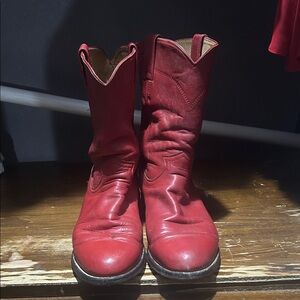 Justin Boots Red Heeled Boots